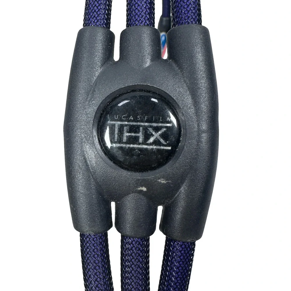 Monster Ultra Series THX 800 8 ft Component Video Cable RCA Blue Braided Mesh
